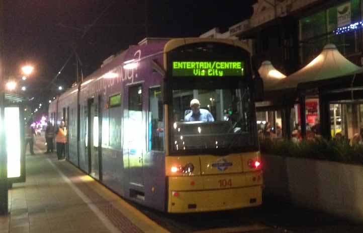 Adelaide Metro Bombardier tram 104
